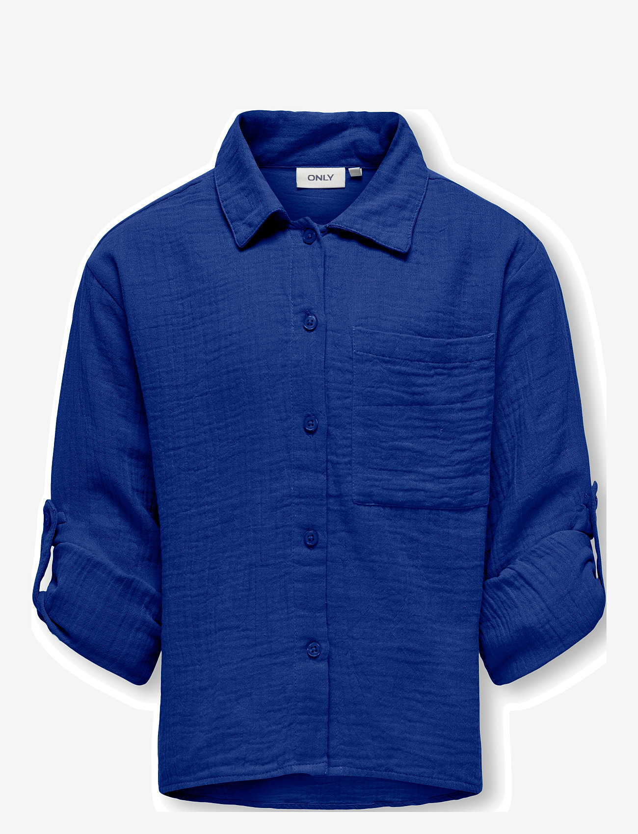 Kids Only - KOGTHYRA LIFE L/S SHIRT WVN - langærmede skjorter - mazarine blue - 1