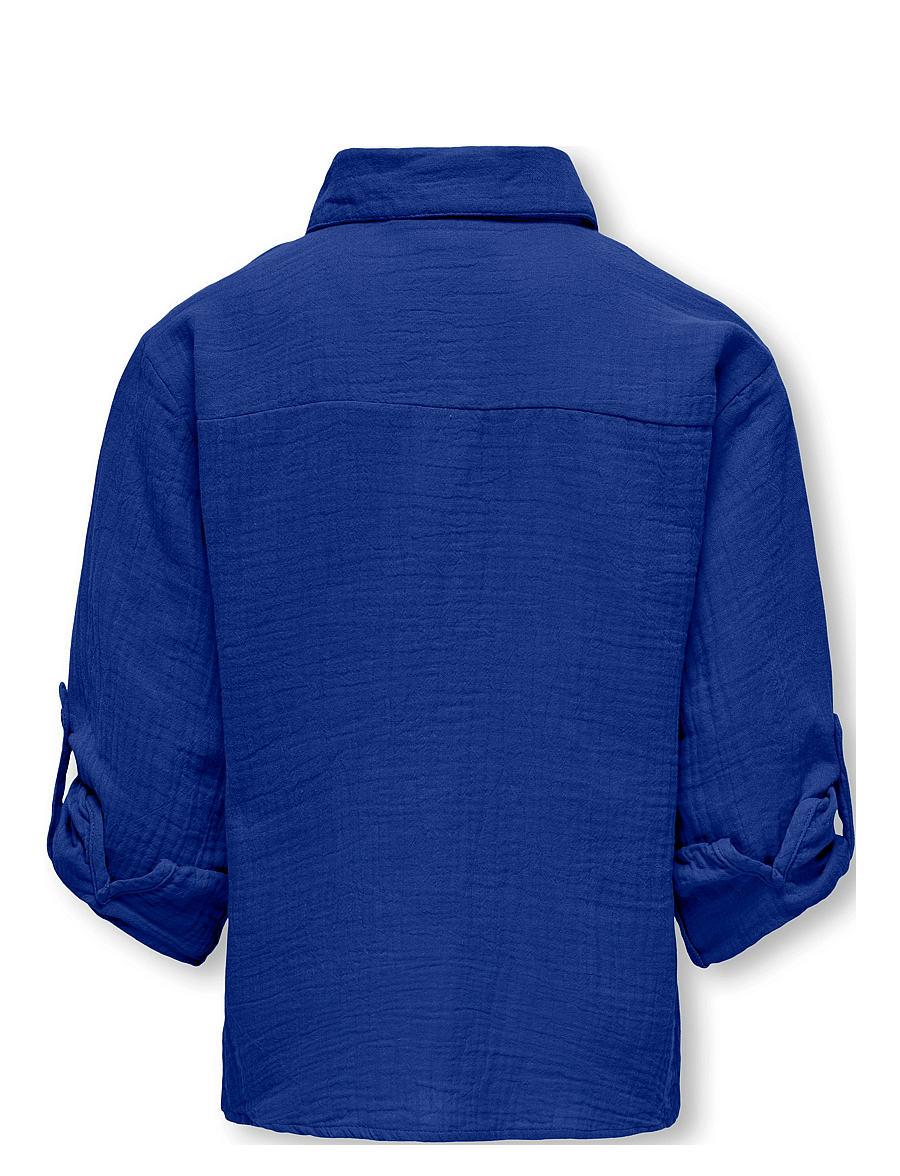 Kids Only - KOGTHYRA LIFE L/S SHIRT WVN - langärmlige hemden - mazarine blue - 2