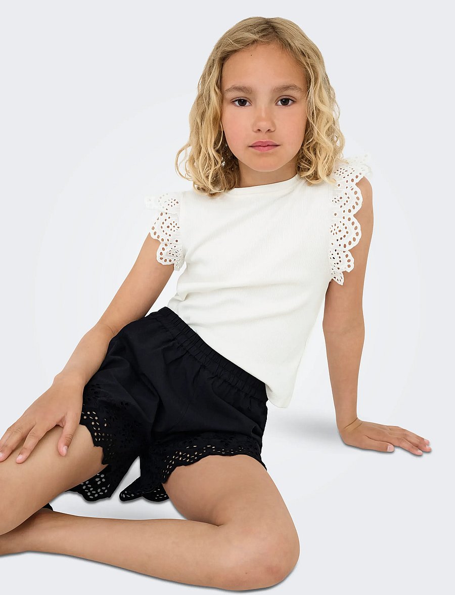 Kids Only - KOGDREA LIFE S/S TOP JRS NOOS - maikad - cloud dancer - 5