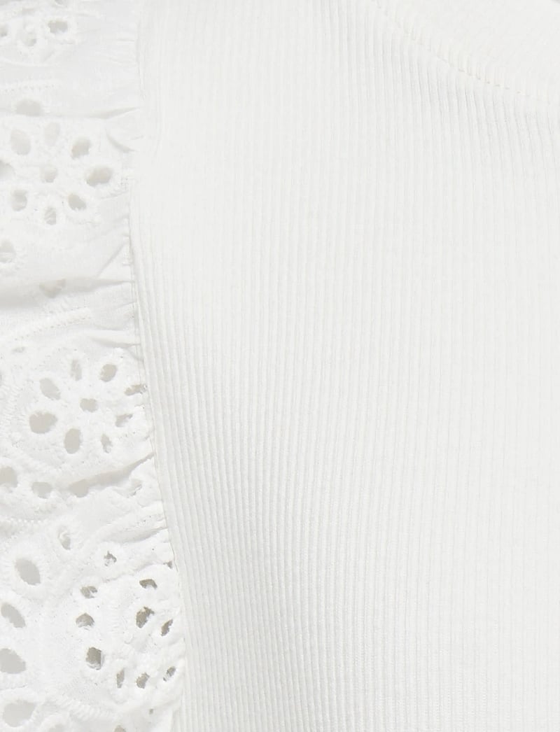 Kids Only - KOGDREA LIFE S/S TOP JRS NOOS - lühikeste varrukatega t-särgid - cloud dancer - 5