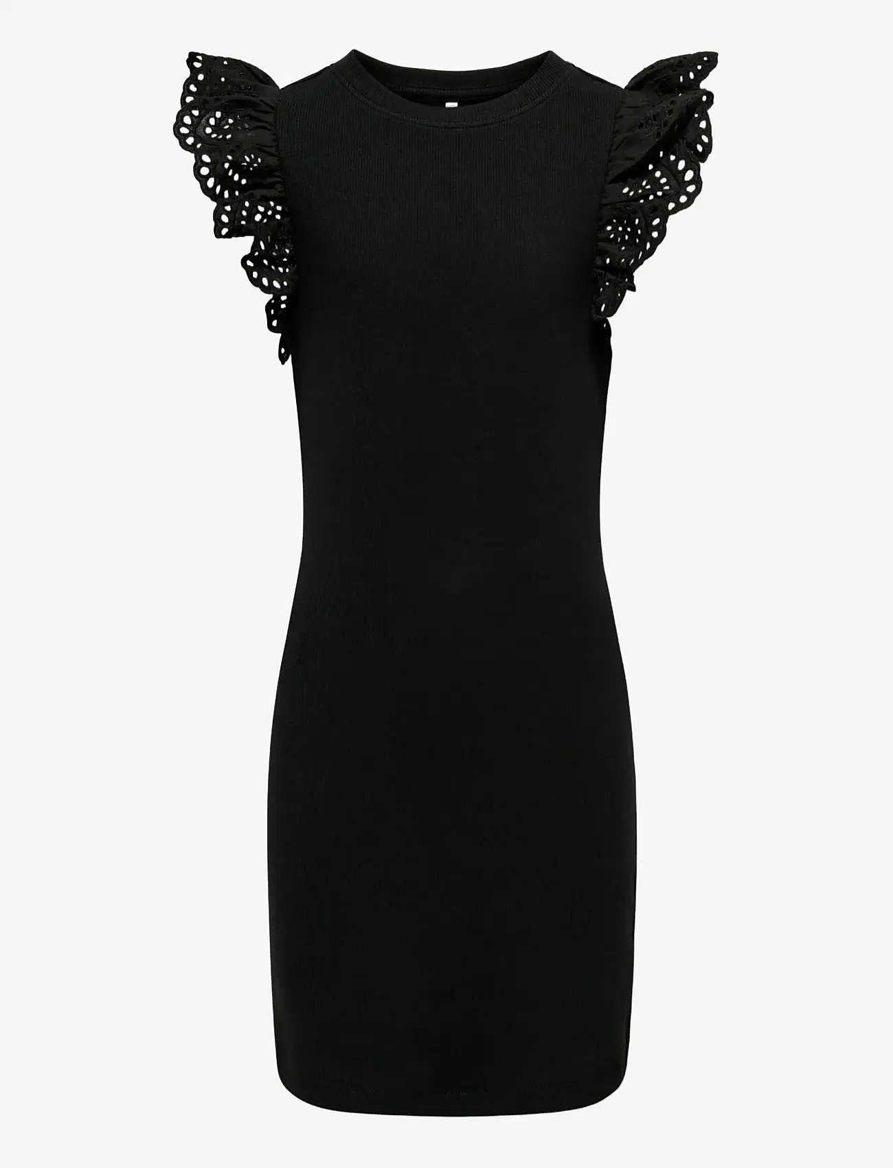 Kids Only - KOGDREA LIFE S/S DRESS JRS NOOS - short-sleeved casual dresses - black - 1