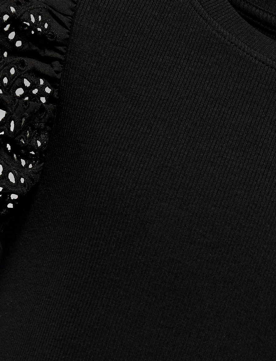 Kids Only - KOGDREA LIFE S/S DRESS JRS NOOS - kortærmede hverdagskjoler - black - 5