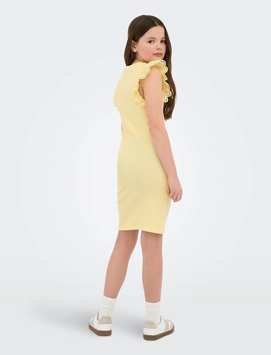 Kids Only - KOGDREA LIFE S/S DRESS JRS NOOS - kortærmede hverdagskjoler - sunlight - 3