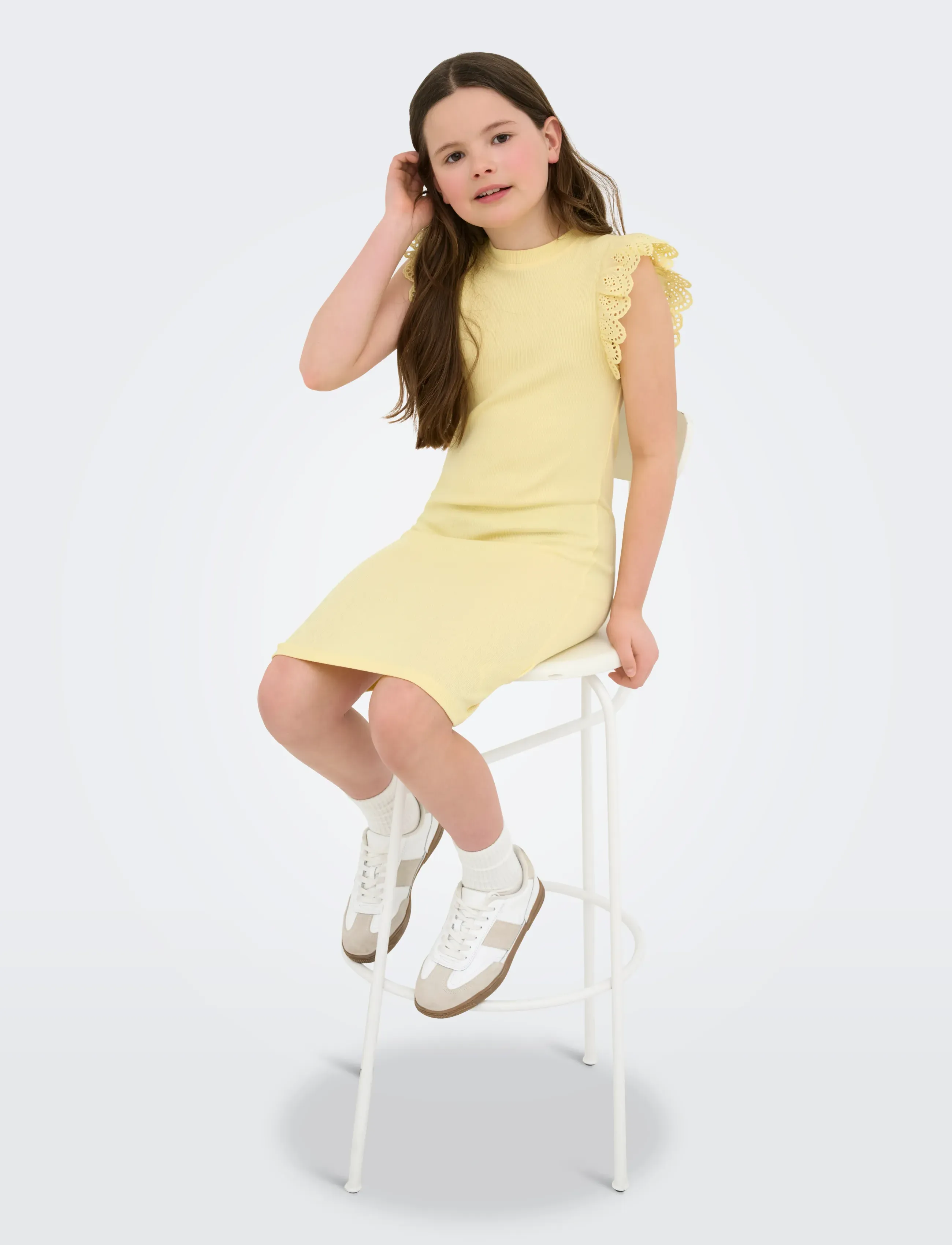 Kids Only - KOGDREA LIFE S/S DRESS JRS NOOS - kortærmede hverdagskjoler - sunlight - 5