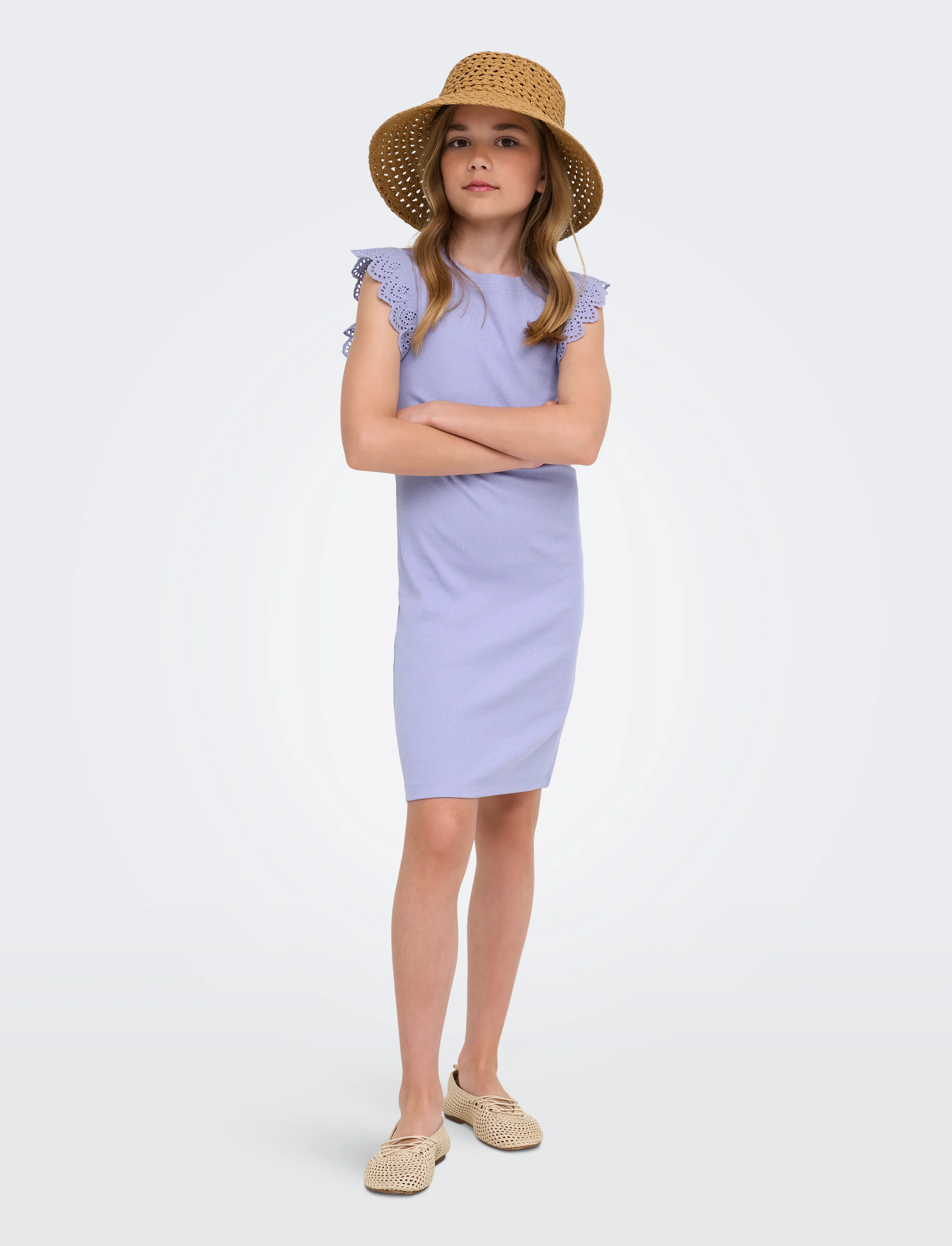Kids Only - KOGDREA LIFE S/S DRESS JRS NOOS - lühikeste varrukatega vabaaja kleidid - sweet lavender - 4