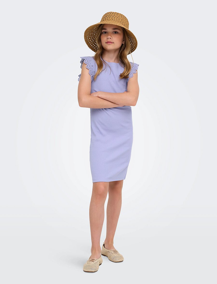 Kids Only - KOGDREA LIFE S/S DRESS JRS NOOS - lühikeste varrukatega vabaaja kleidid - sweet lavender - 4