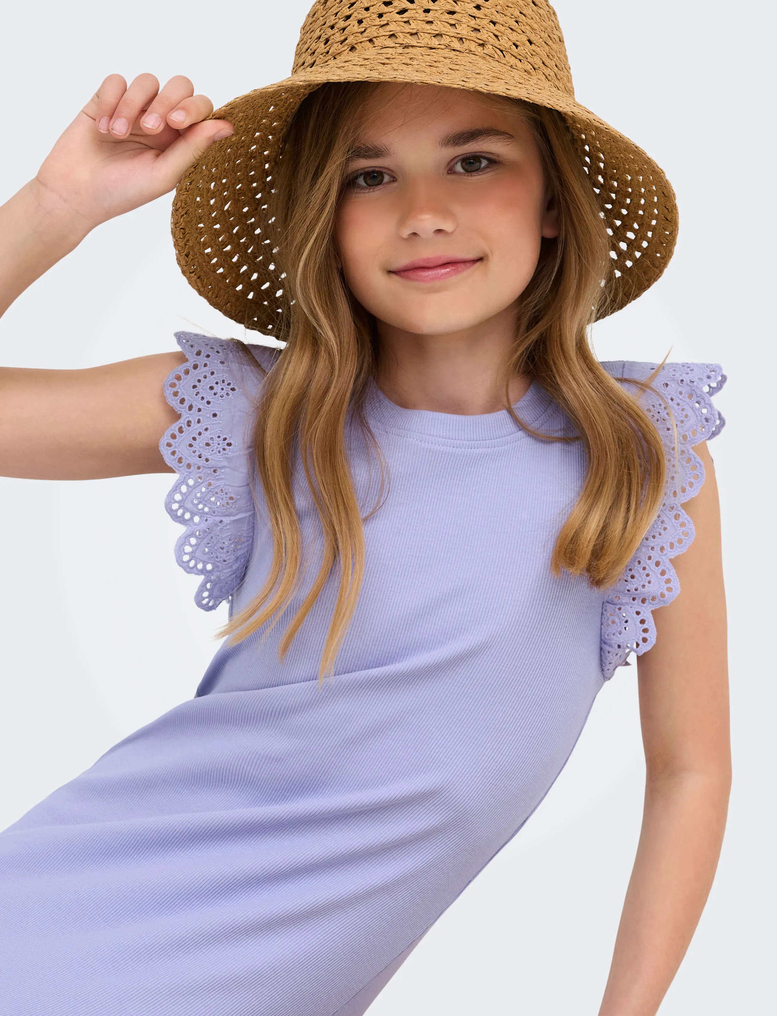 Kids Only - KOGDREA LIFE S/S DRESS JRS NOOS - lühikeste varrukatega vabaaja kleidid - sweet lavender - 5