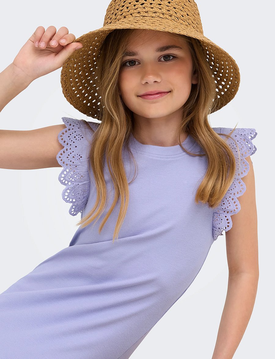 Kids Only - KOGDREA LIFE S/S DRESS JRS NOOS - lühikeste varrukatega vabaaja kleidid - sweet lavender - 5