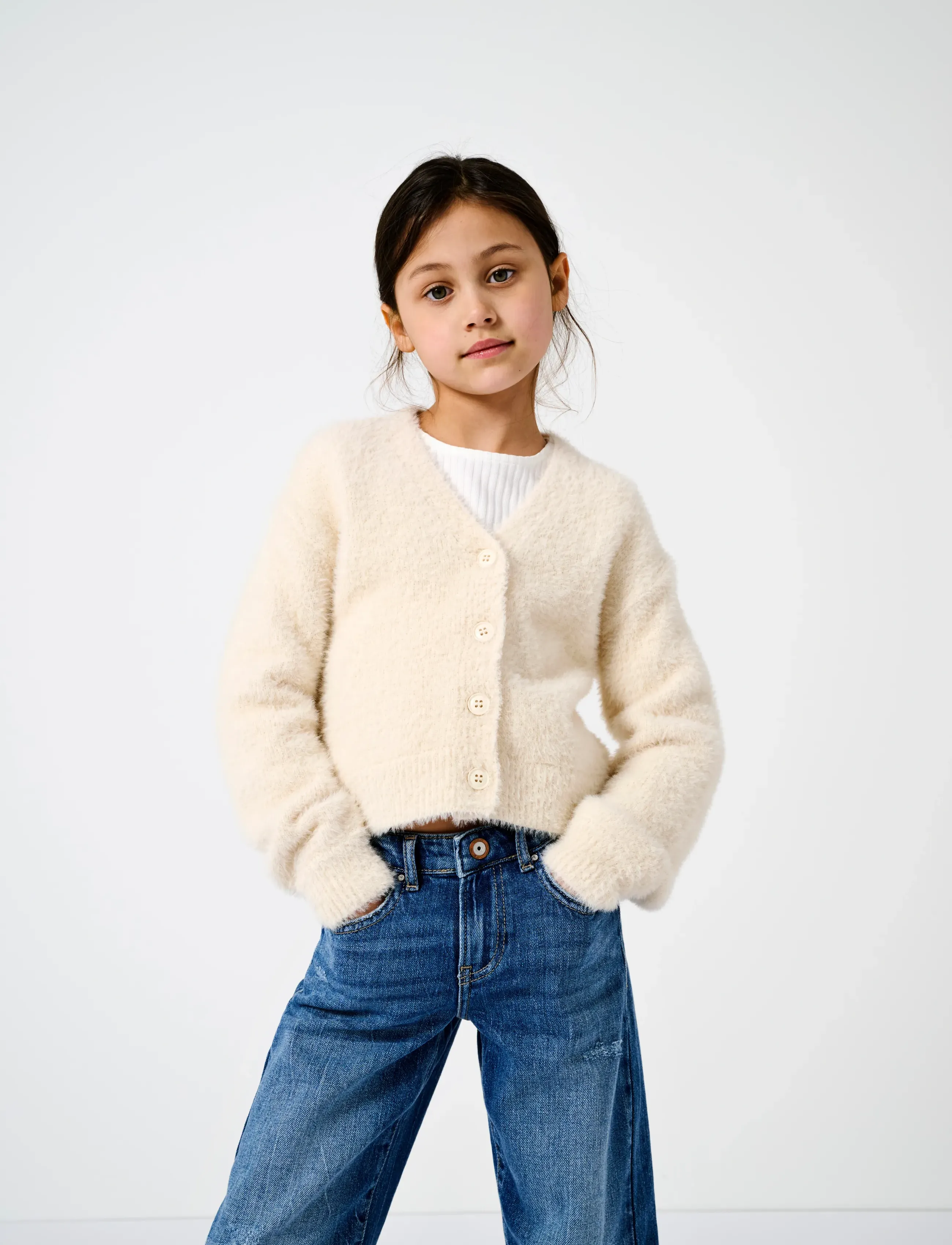 Kids Only - KOGPIUMO L/S BUTTON UP CARDIGAN KNT NOOS - whitecap gray - 2