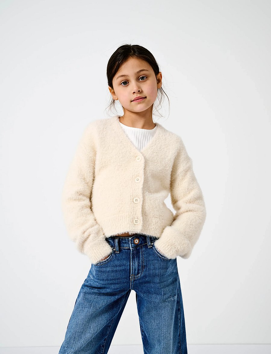 Kids Only - KOGPIUMO L/S BUTTON UP CARDIGAN KNT NOOS - whitecap gray - 2
