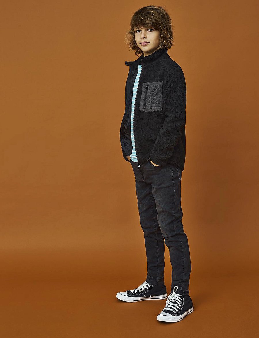 Kids Only - KOBALEC TAPERED WB JEANS NOOS - washed black - 0