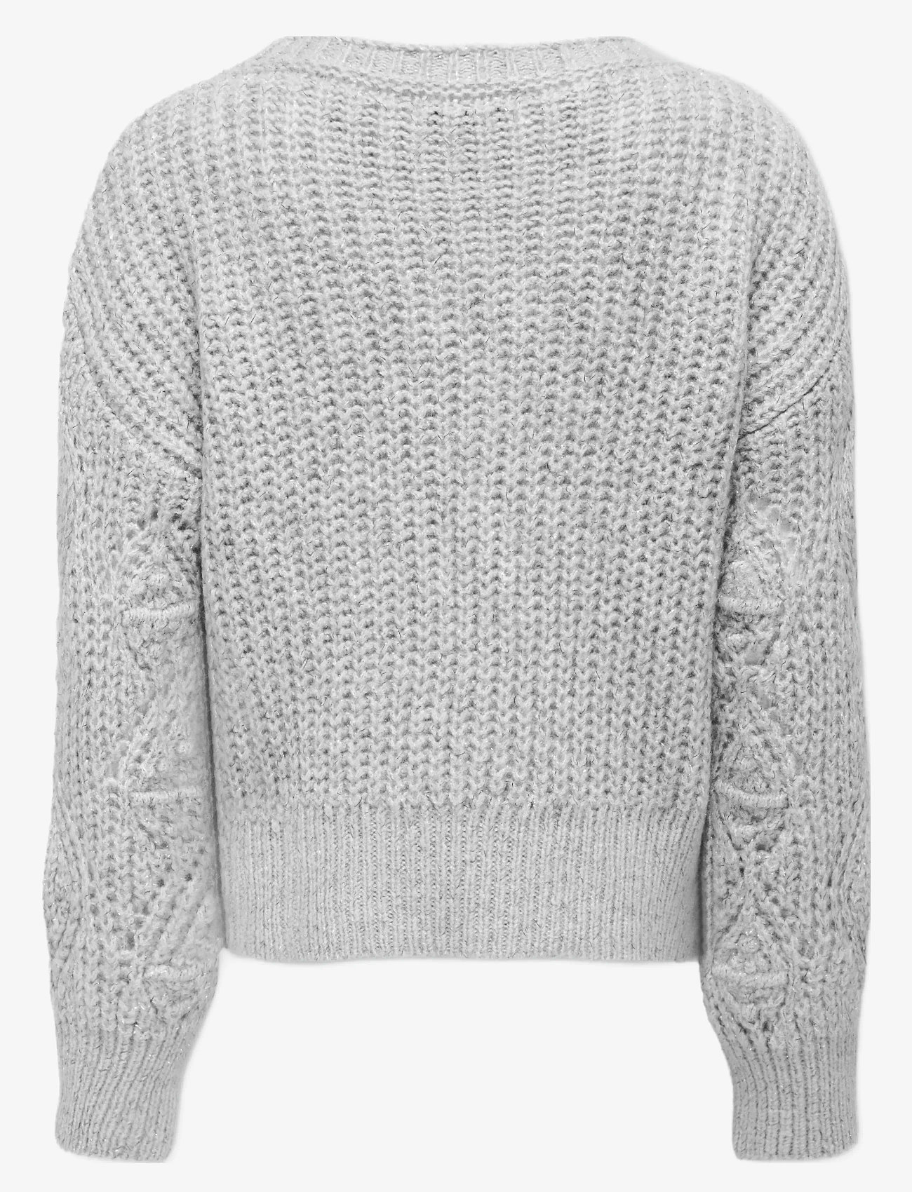 Kids Only - KOGROSETTA L/S GLITTER KNT - džemprid - light grey melange - 1