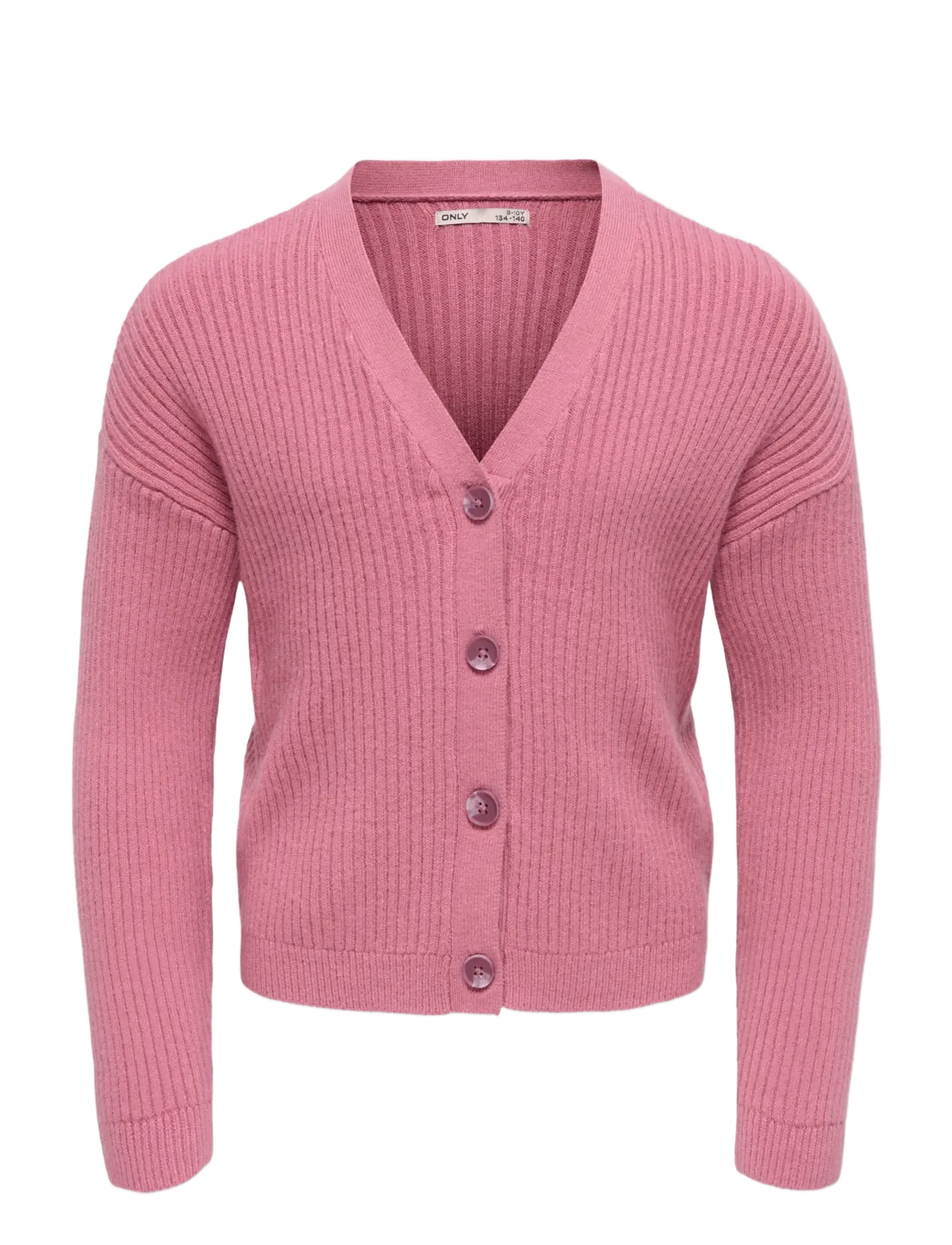 Kids Only KOGMANDY LS SHORT BOXY CARDIGAN KNT NOOS - Cardigans - FOXGLOVE / pink/rose
