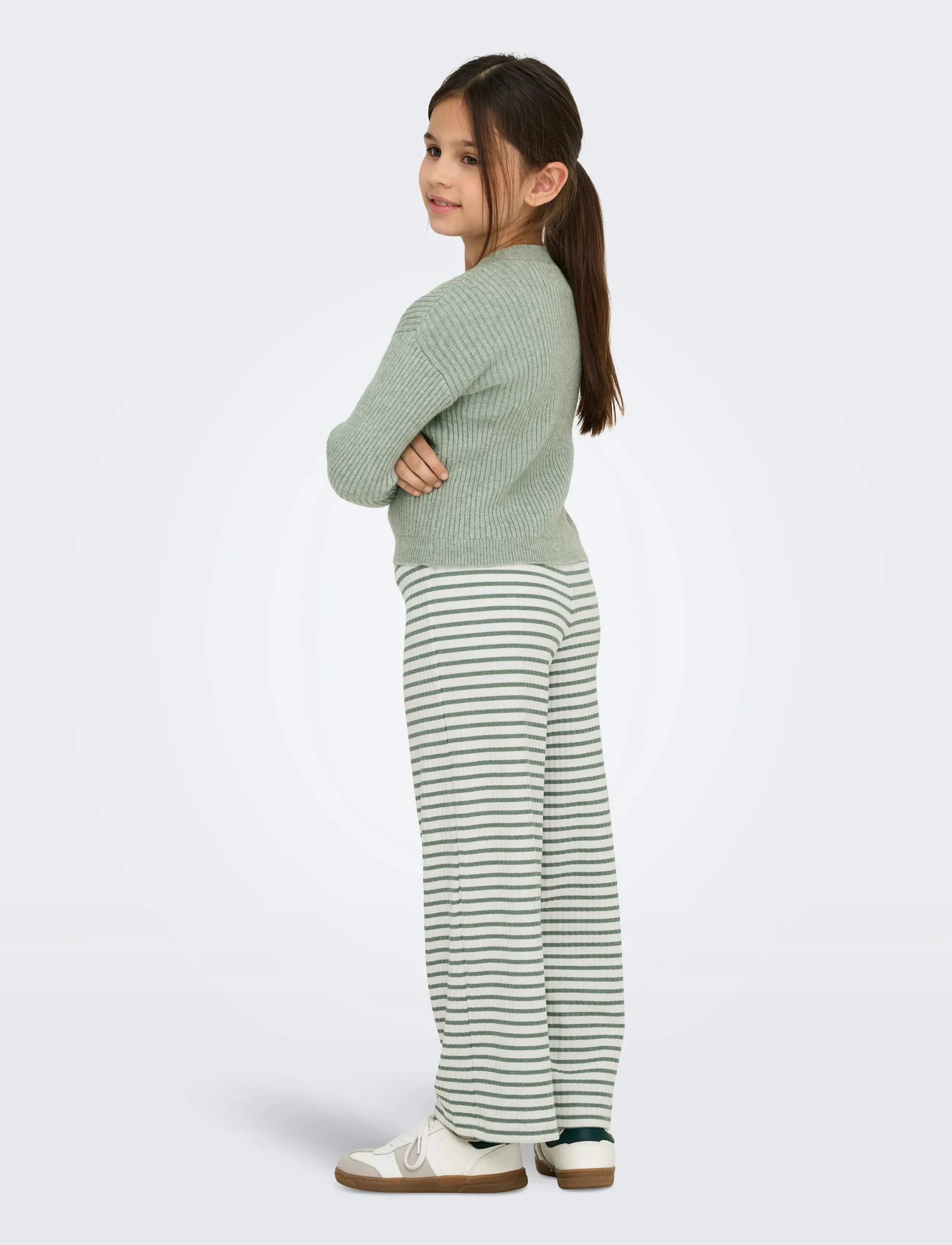 Kids Only - KOGMANDY LS SHORT BOXY CARDIGAN KNT NOOS - koftor - hedge green - 3