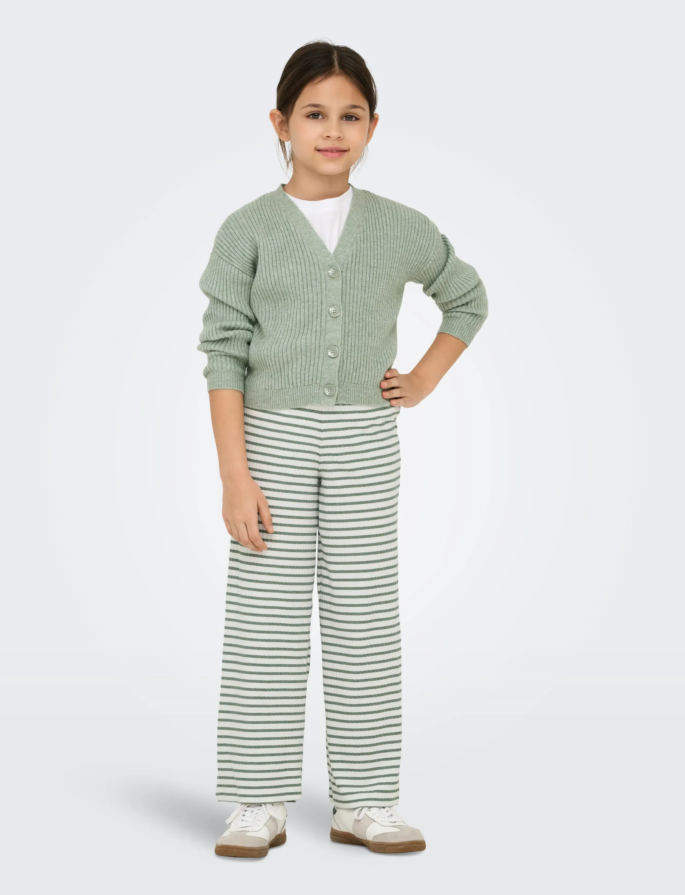 Kids Only - KOGMANDY LS SHORT BOXY CARDIGAN KNT NOOS - koftor - hedge green - 4