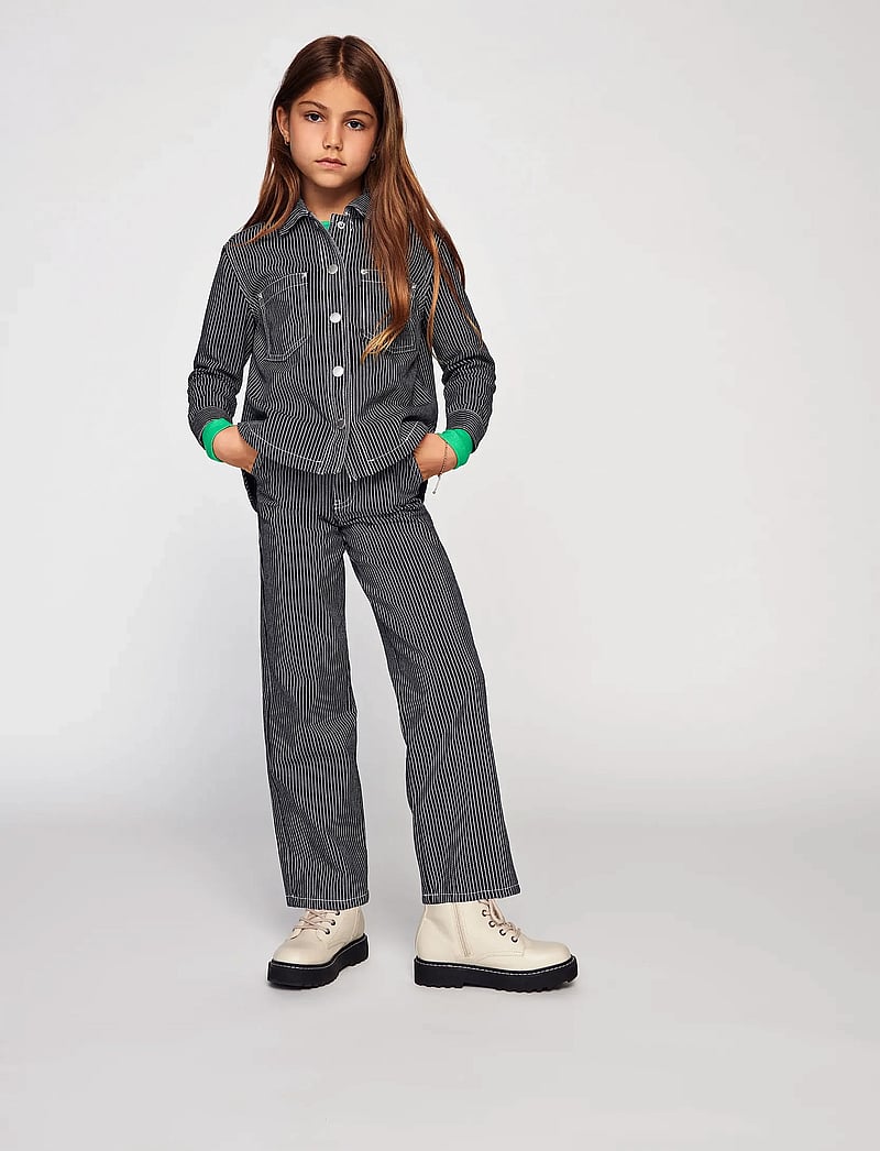 Kids Only - KOGMERLE L/S STRIPE SHIRT PNT - långärmade skjortor - night sky - 0