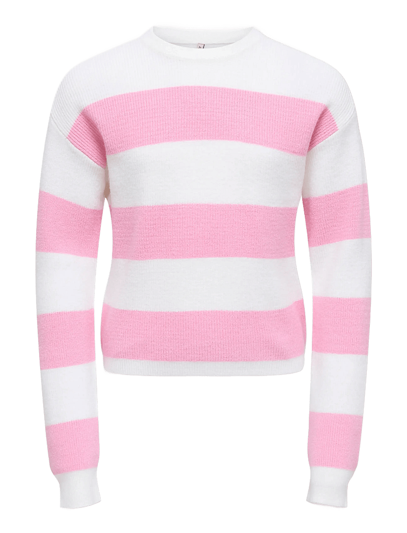 Kids Only - KOGFRANCA LIFE SHORT L/S STRIPE KNT NOOS - džemprid - cloud dancer - 0