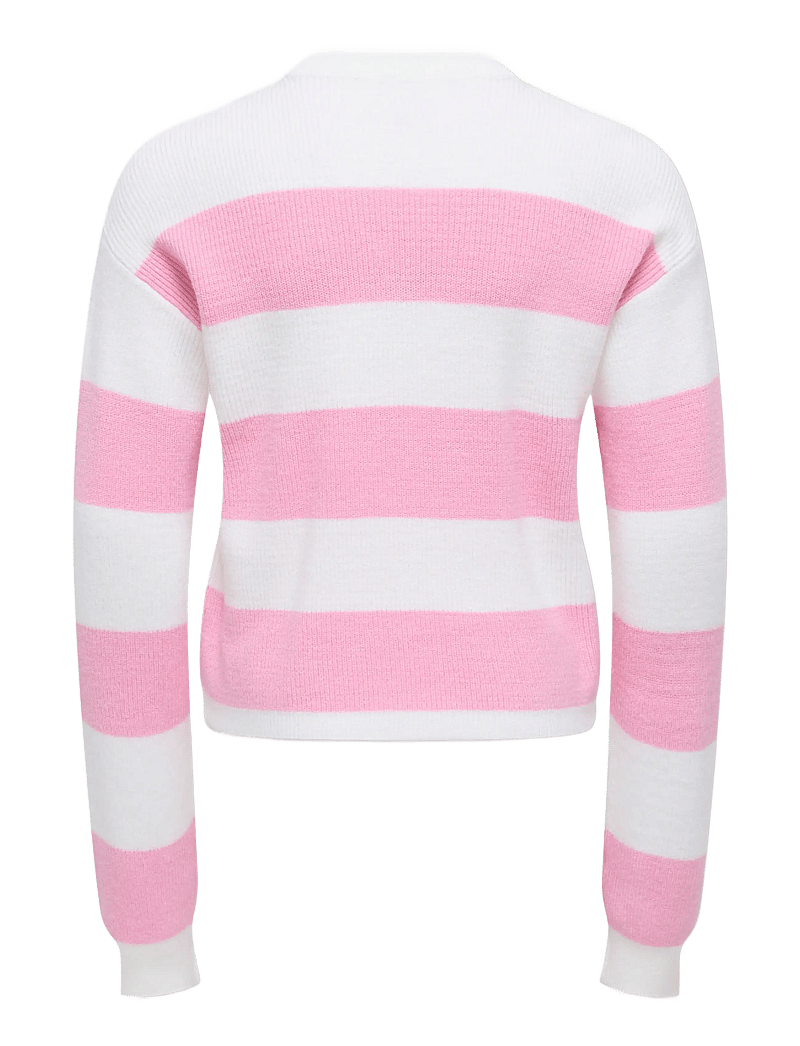 Kids Only - KOGFRANCA LIFE SHORT L/S STRIPE KNT NOOS - džemprid - cloud dancer - 1