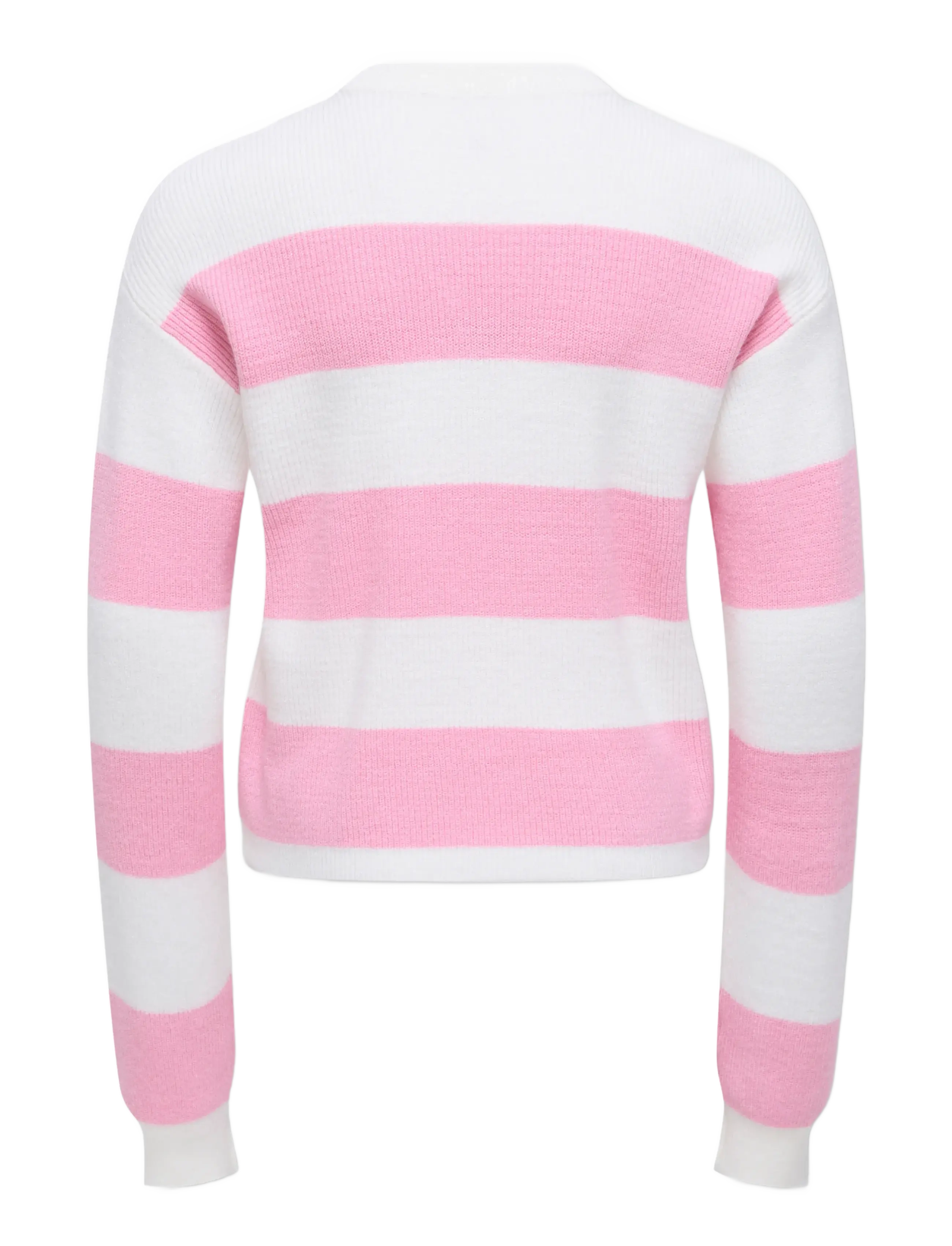 Kids Only - KOGFRANCA LIFE SHORT L/S STRIPE KNT NOOS - dzianinowe - cloud dancer - 1