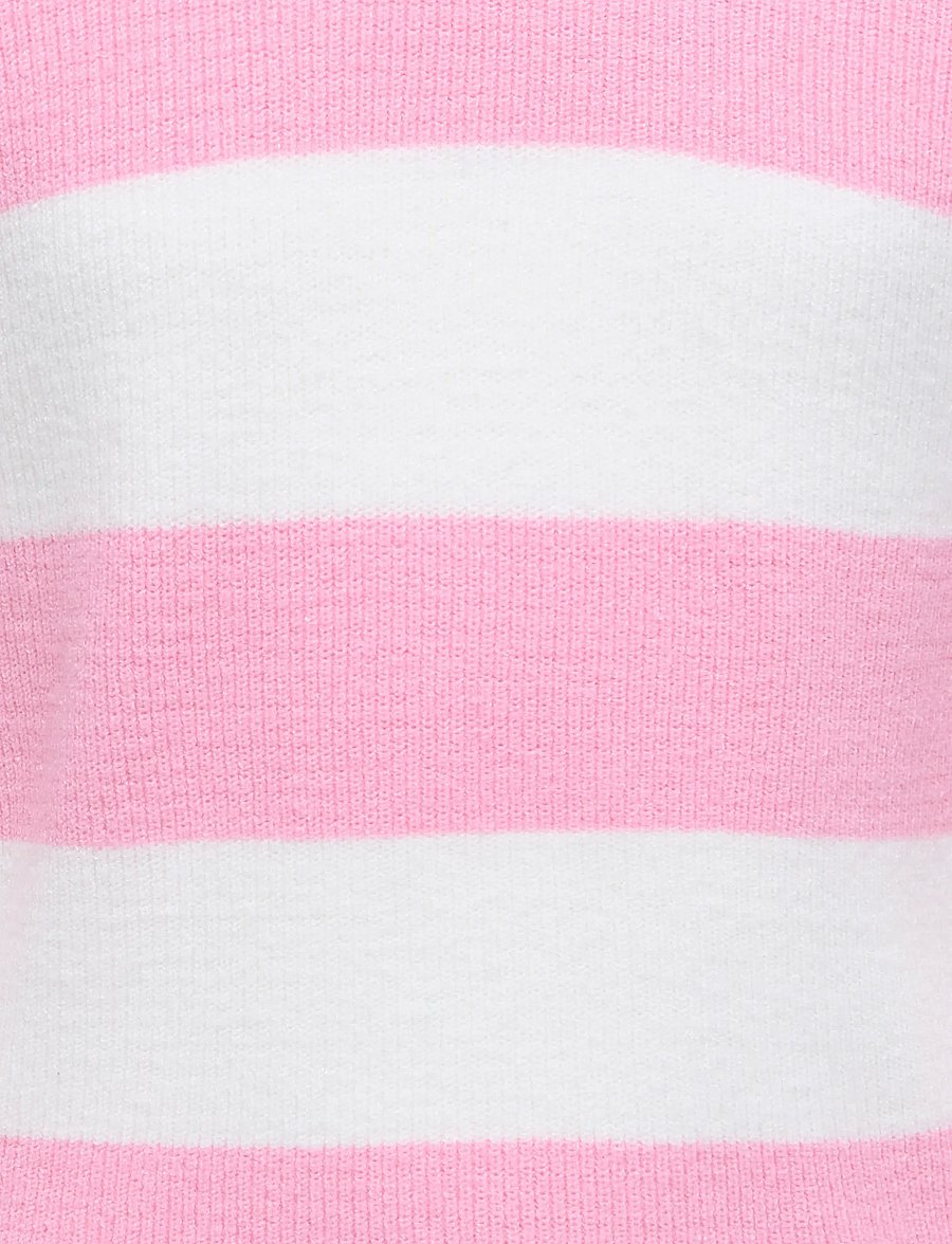 Kids Only - KOGFRANCA LIFE SHORT L/S STRIPE KNT NOOS - pullover - cloud dancer - 2
