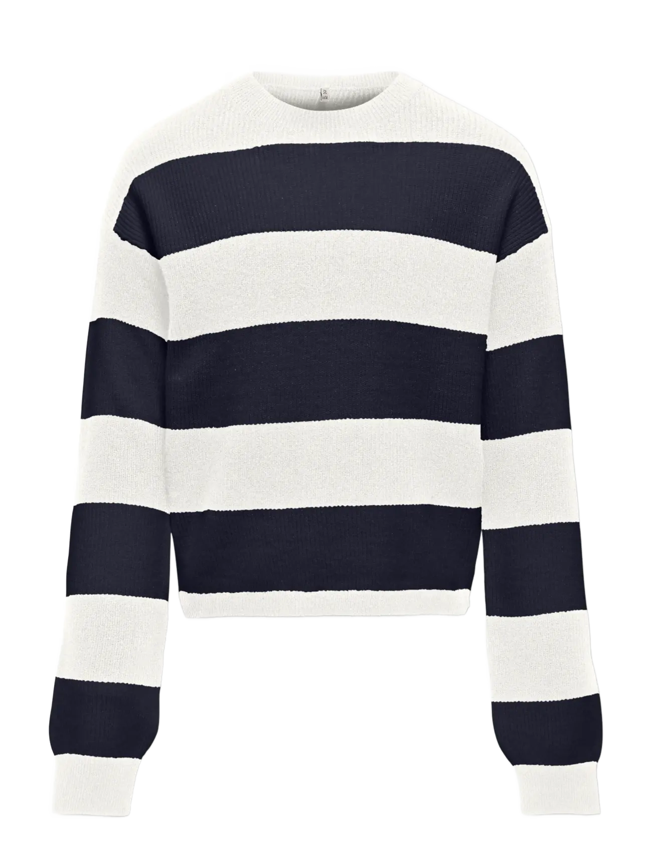 Kids Only Kogfranca Life Short L/S Stripe Knt Noos, 122-128, Cream, Strik > Pullovere, Børn
