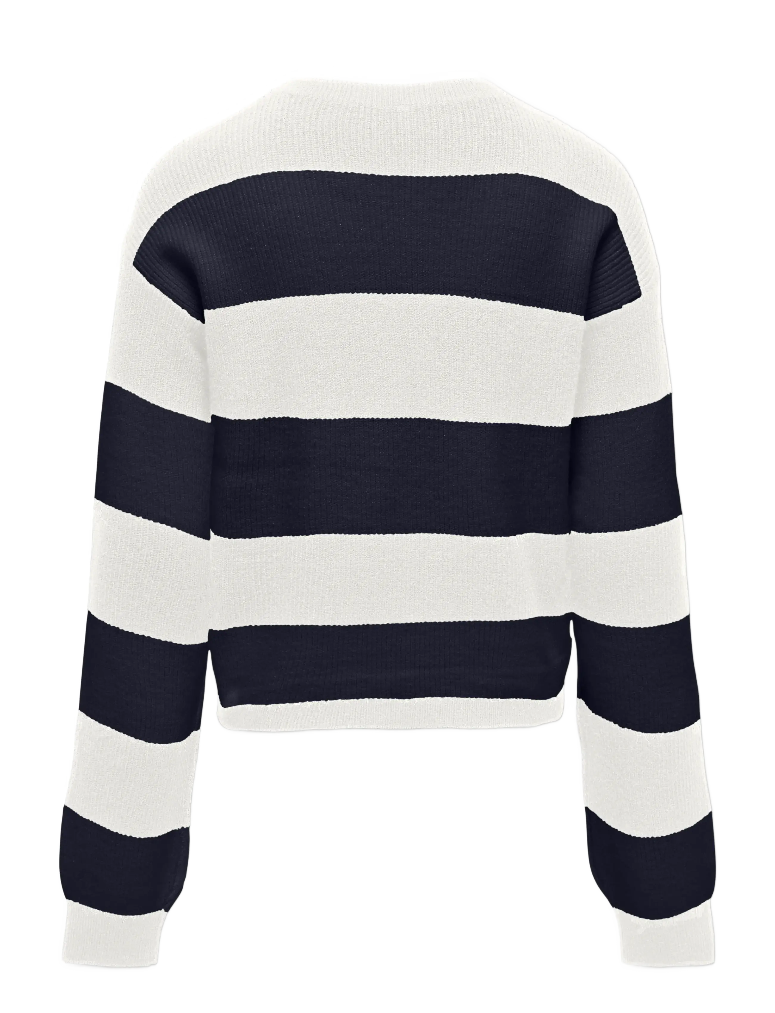 Kids Only - KOGFRANCA LIFE SHORT L/S STRIPE KNT NOOS - pullover - cloud dancer - 1