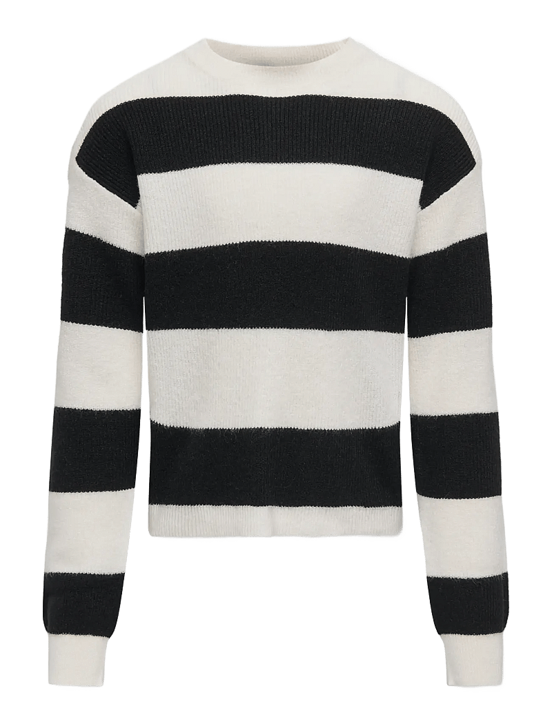 Kids Only - KOGFRANCA LIFE SHORT L/S STRIPE KNT NOOS - pullover - cloud dancer - 0