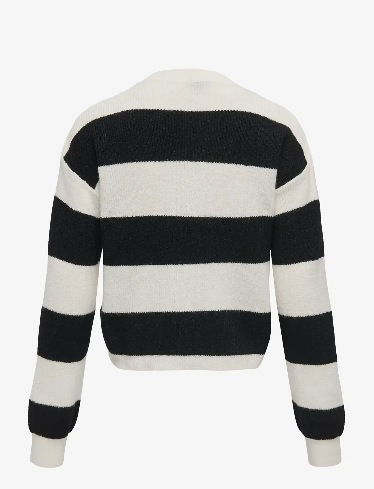 Kids Only - KOGFRANCA LIFE SHORT L/S STRIPE KNT NOOS - pullover - cloud dancer - 1