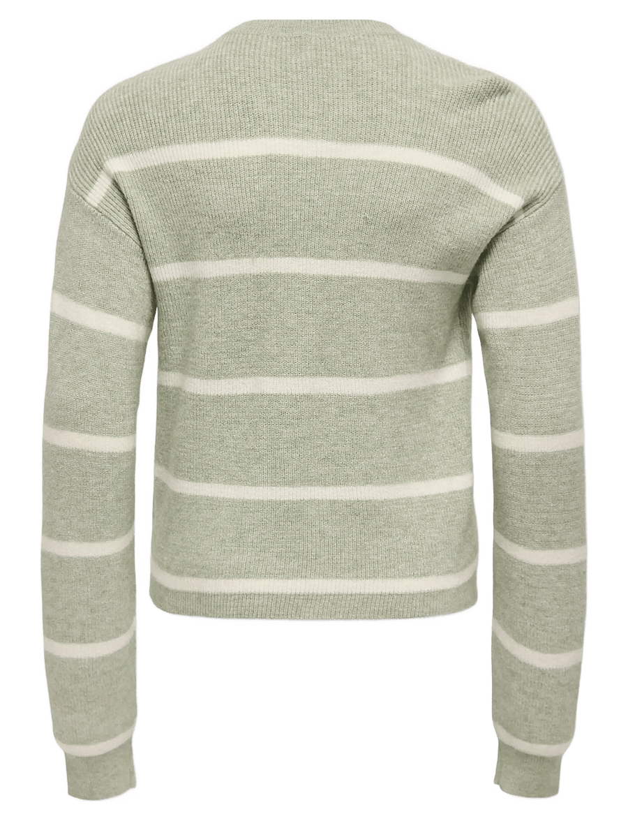Kids Only - KOGFRANCA LIFE SHORT L/S STRIPE KNT NOOS - habits tricotés - desert sage - 2
