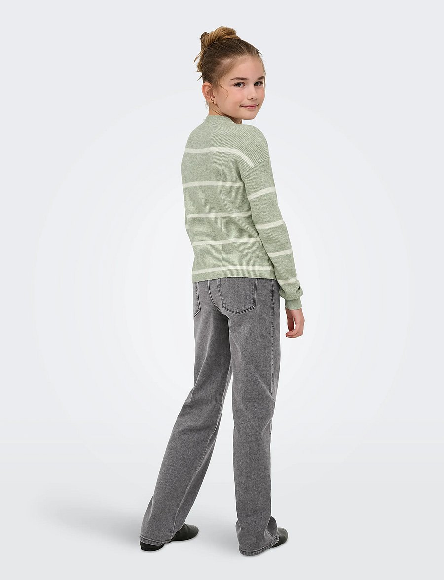 Kids Only - KOGFRANCA LIFE SHORT L/S STRIPE KNT NOOS - habits tricotés - desert sage - 3