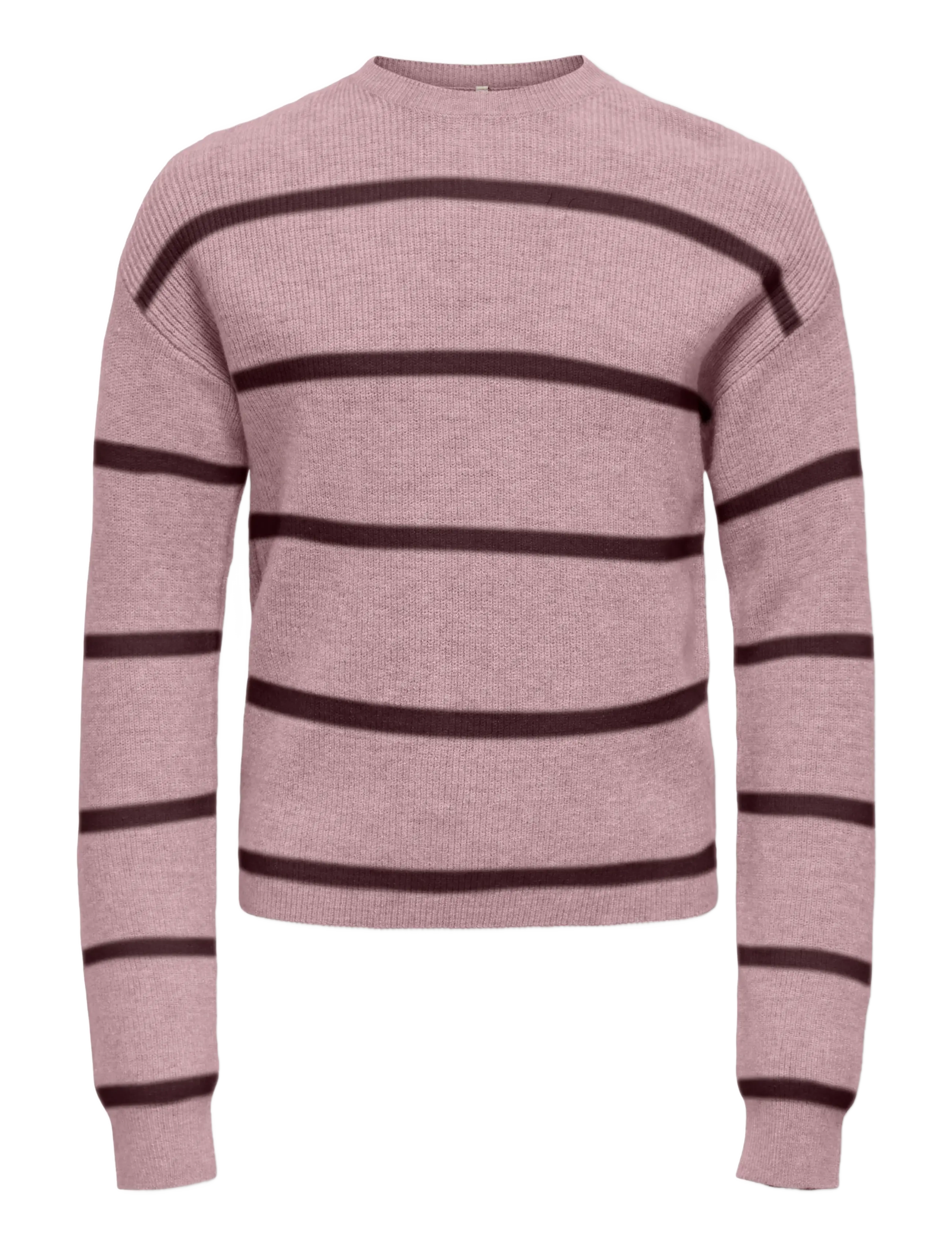 Kids Only Kogfranca Life Short L/S Stripe Knt Noos, 122-128, Pink, Strik > Pullovere, Børn