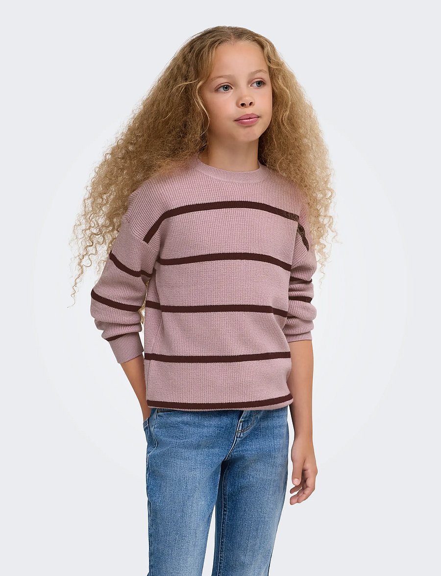 Kids Only - KOGFRANCA LIFE SHORT L/S STRIPE KNT NOOS - pullover - keepsake lilac - 0