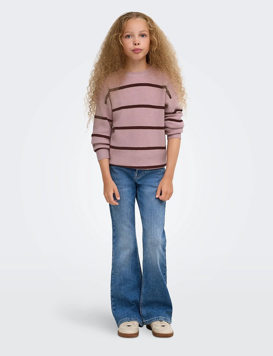 Kids Only - KOGFRANCA LIFE SHORT L/S STRIPE KNT NOOS - pullover - keepsake lilac - 4