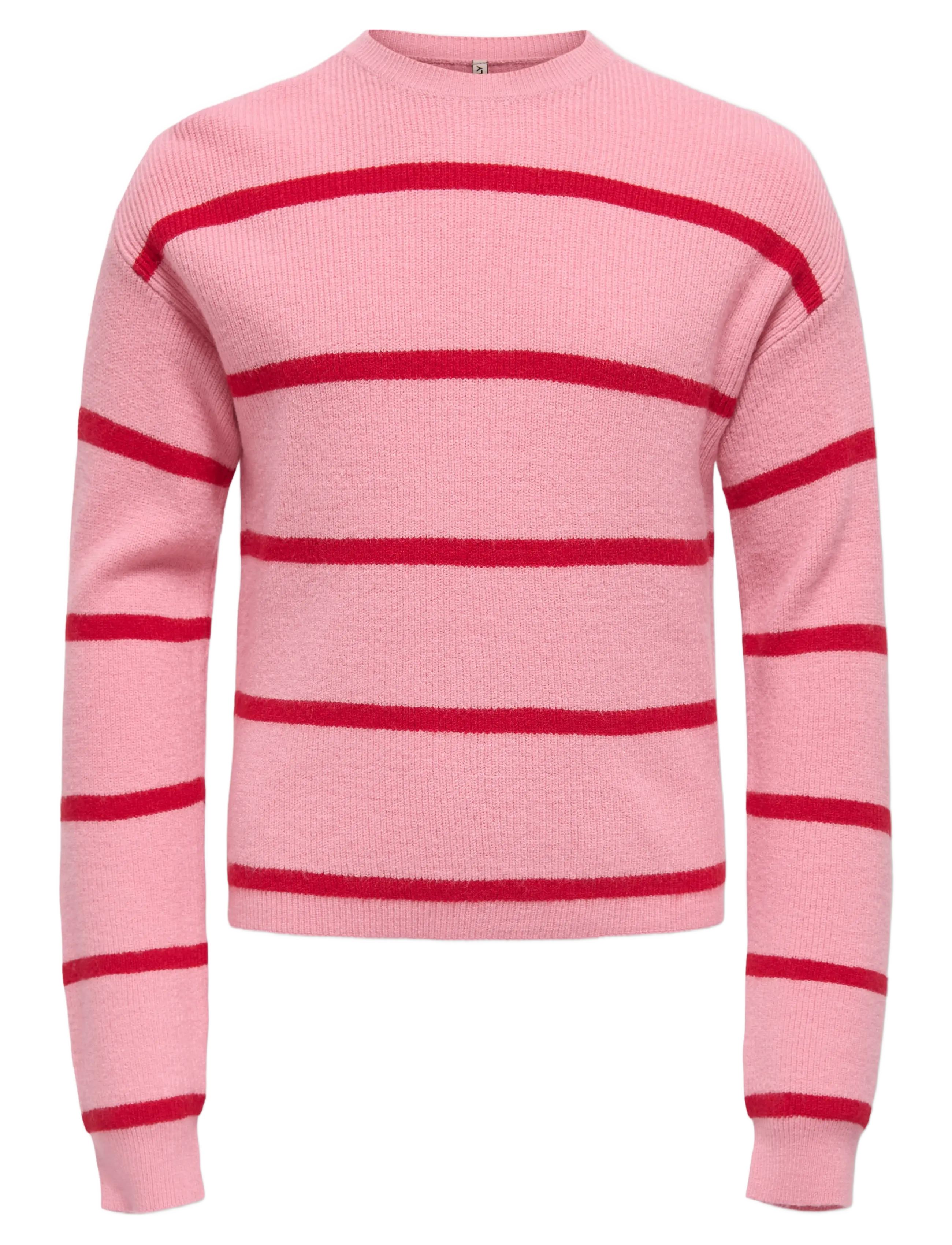 Kids Only KOGFRANCA LIFE SHORT L/S STRIPE KNT NOOS - Stickat - SEA PINK / pink/rose