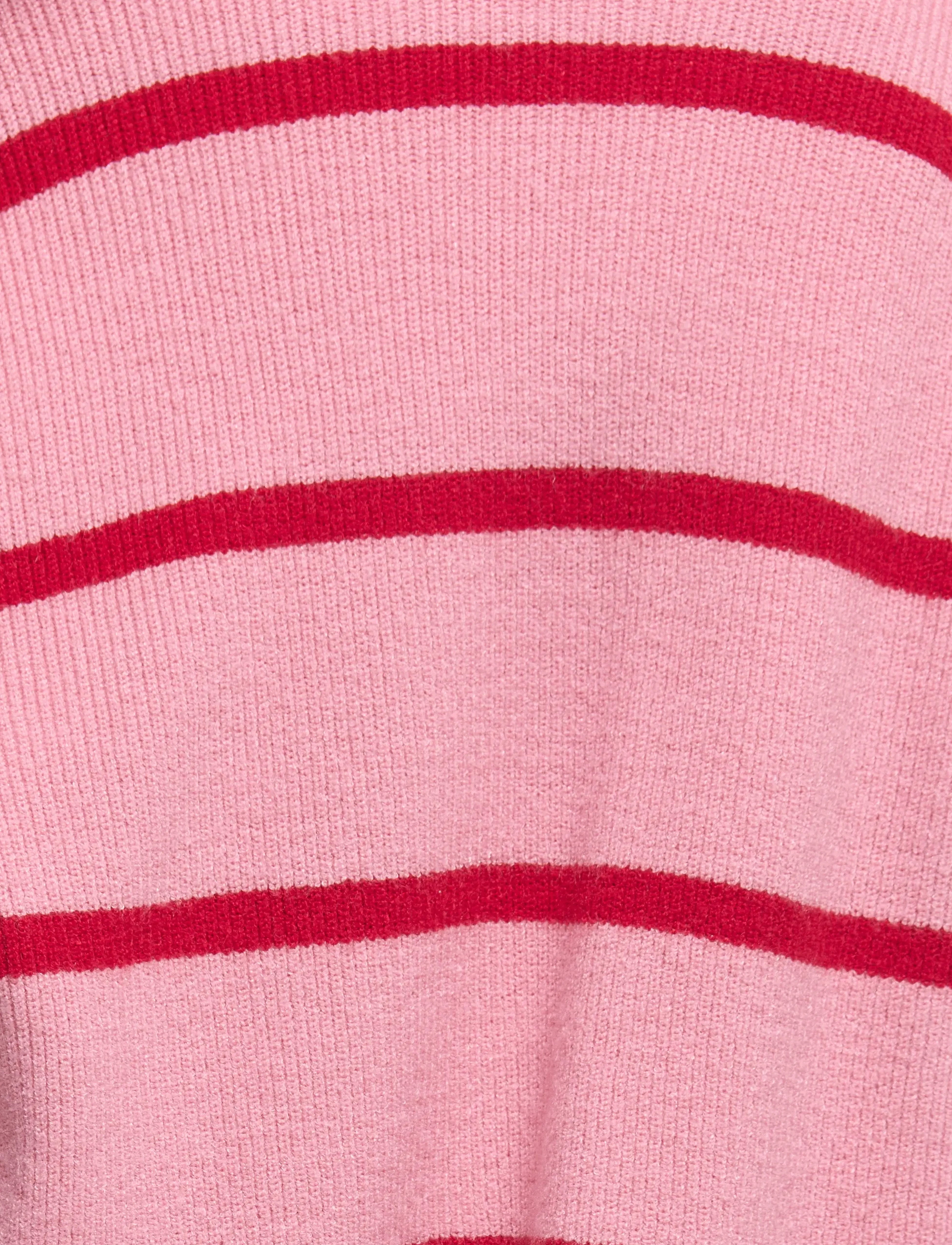 Kids Only - KOGFRANCA LIFE SHORT L/S STRIPE KNT NOOS - trøjer - sea pink - 2