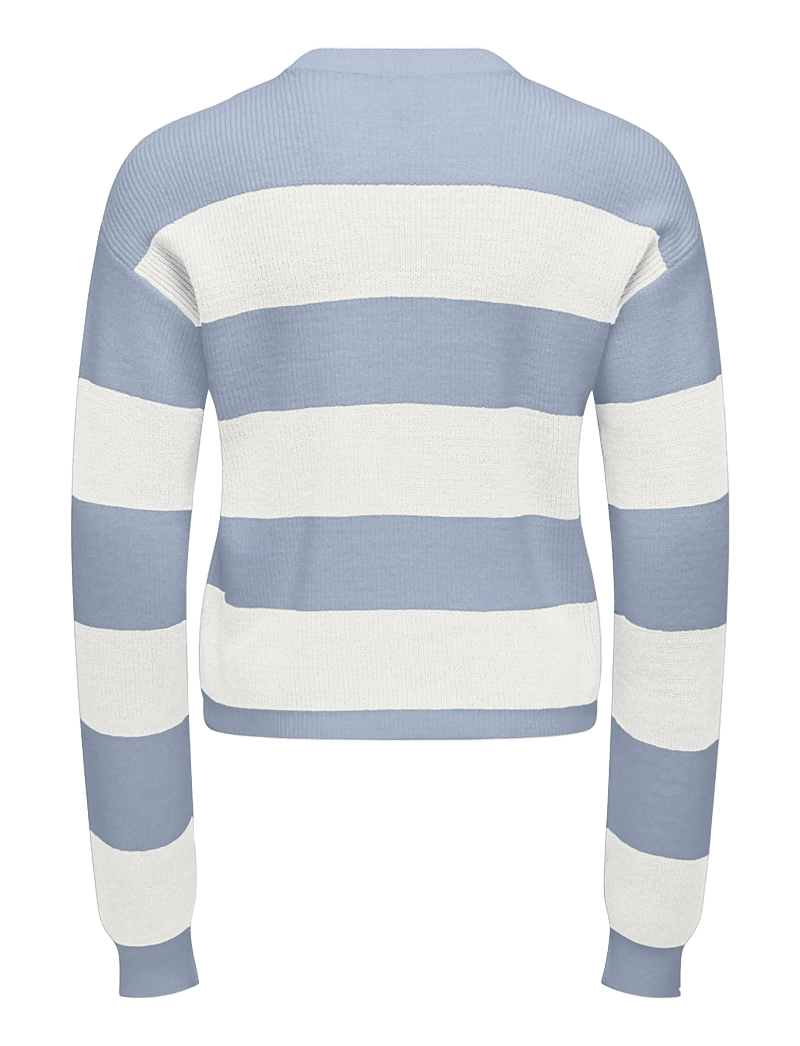 Kids Only - KOGFRANCA LIFE SHORT L/S STRIPE KNT NOOS - džemprid - soft chambray - 1