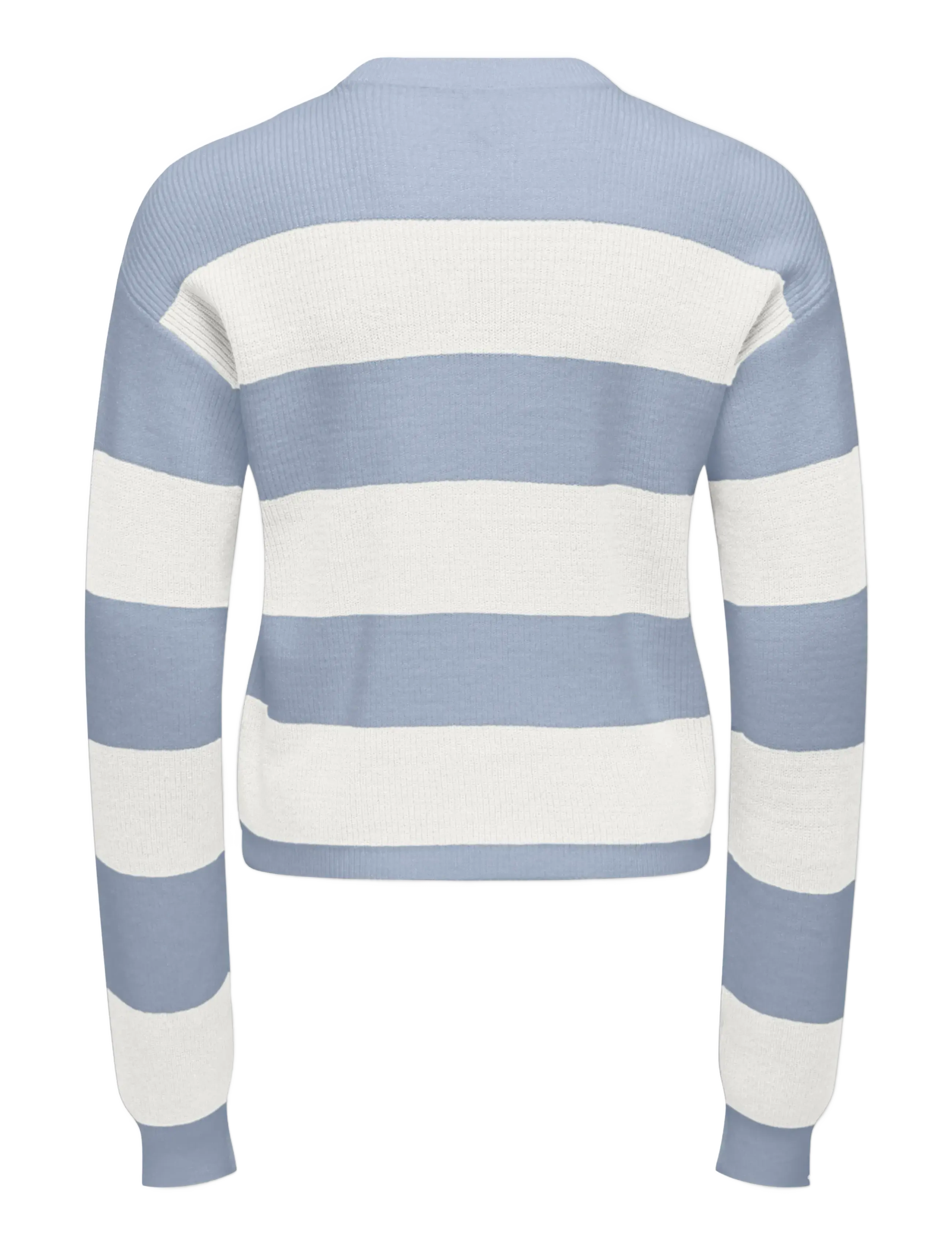 Kids Only - KOGFRANCA LIFE SHORT L/S STRIPE KNT NOOS - trøjer - soft chambray - 1