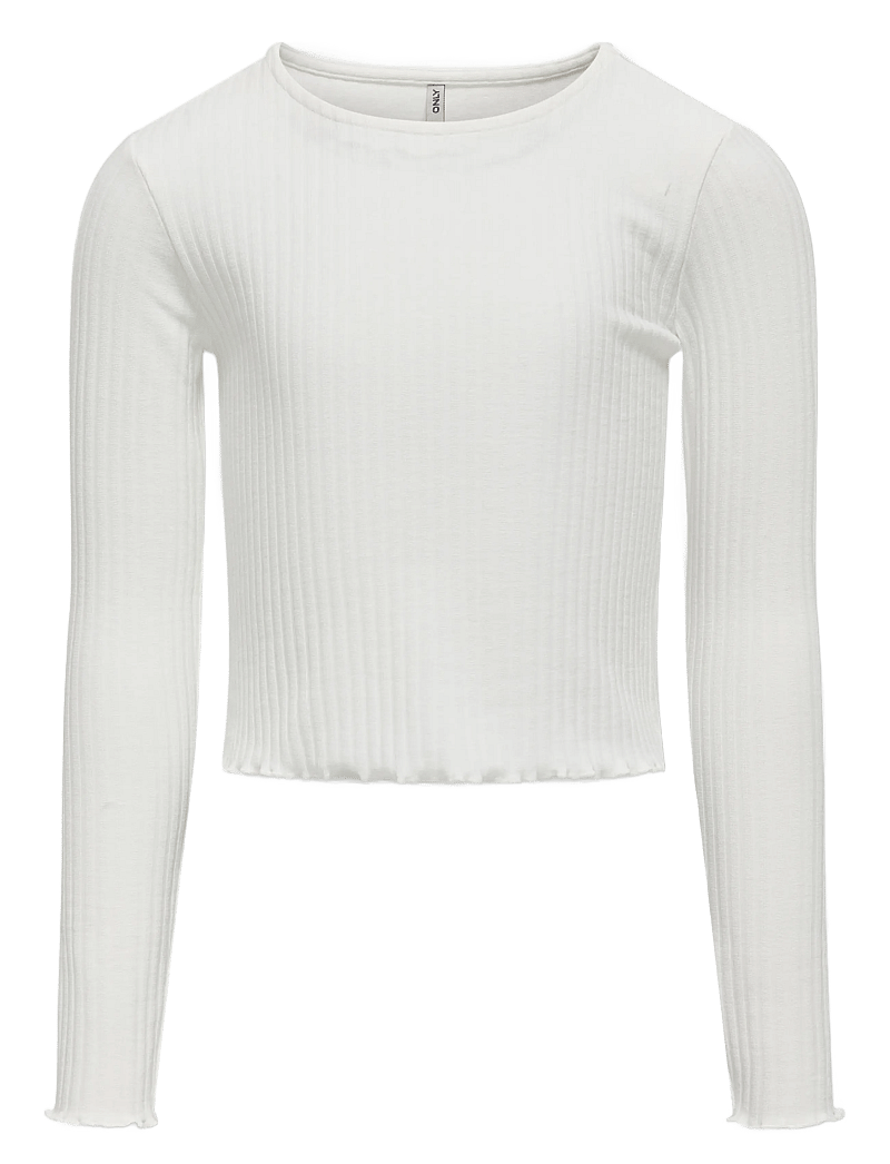 Kids Only - KOGNELLA L/S O-NECK TOP JRS NOOS - langärmelig - cloud dancer - 1