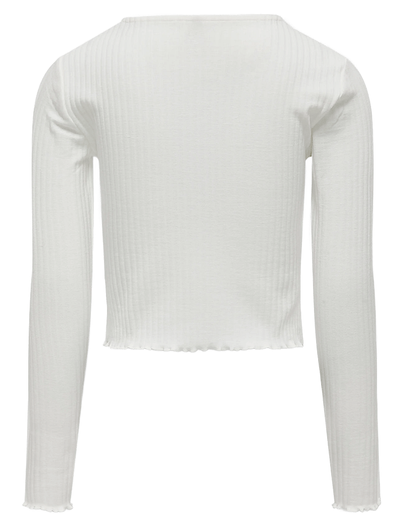 Kids Only - KOGNELLA L/S O-NECK TOP JRS NOOS - langärmelig - cloud dancer - 2
