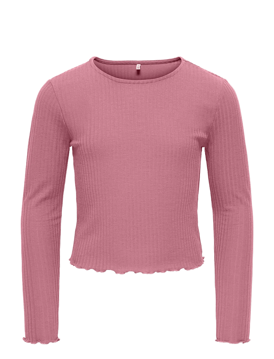Kids Only - KOGNELLA L/S O-NECK TOP JRS NOOS - langärmelig - foxglove - 0