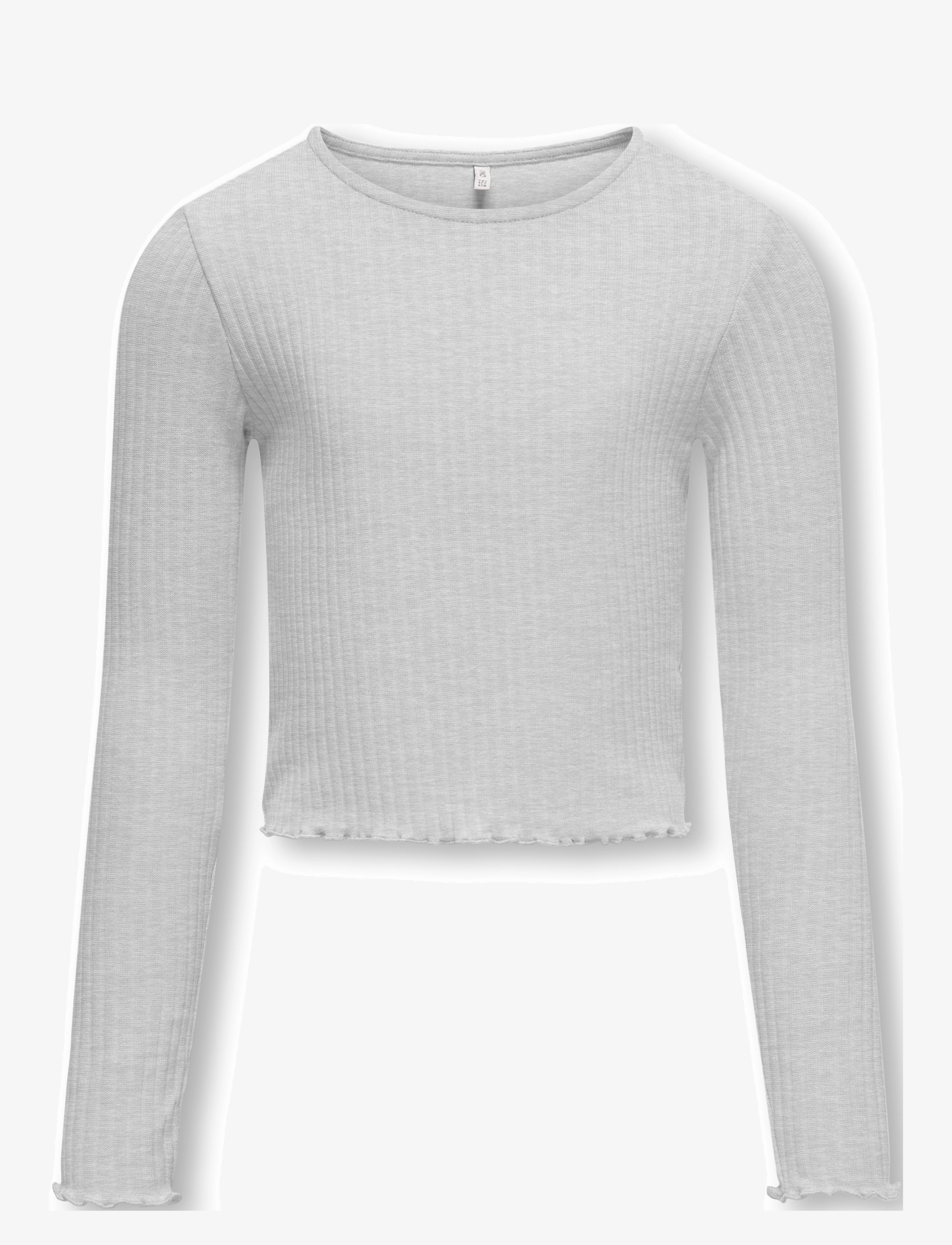 Kids Only KOGNELLA L/S O-NECK TOP JRS NOOS - Kids Only - LIGHT GREY MELANGE / grey