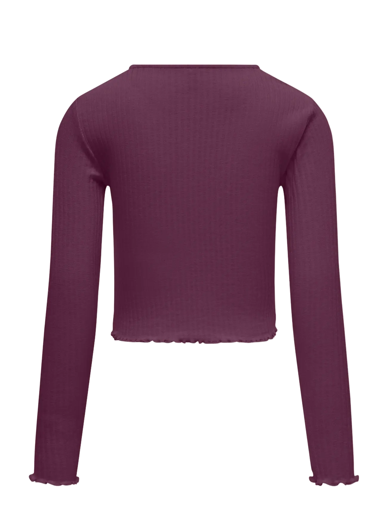 Kids Only - KOGNELLA L/S O-NECK TOP JRS NOOS - langærmede t-shirts - mauve wine - 2