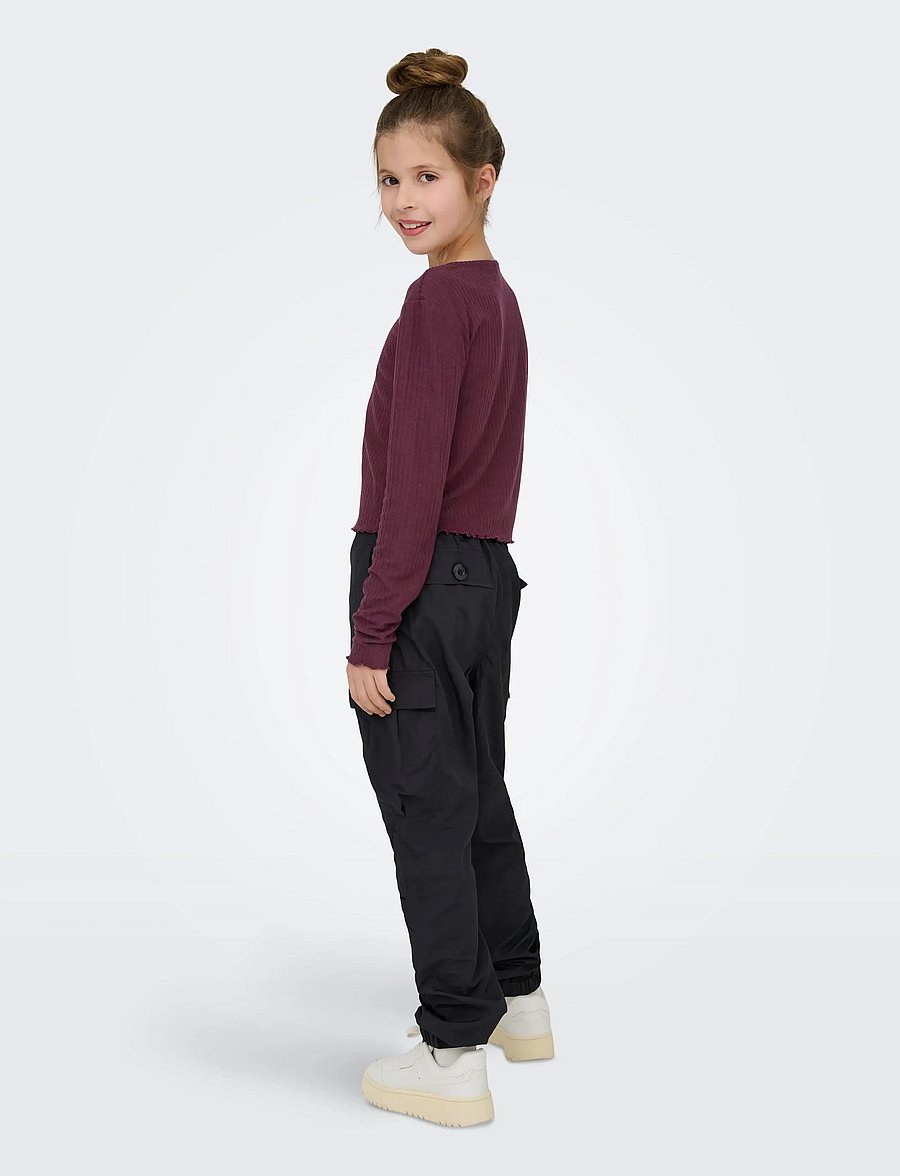Kids Only - KOGNELLA L/S O-NECK TOP JRS NOOS - pikkade varrukatega t-särgid - mauve wine - 3