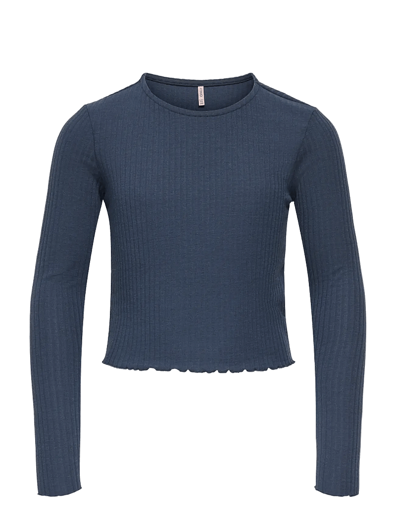 Kids Only - KOGNELLA L/S O-NECK TOP JRS NOOS - långärmade t-shirts - ombre blue - 0