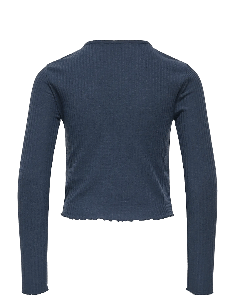 Kids Only - KOGNELLA L/S O-NECK TOP JRS NOOS - långärmade t-shirts - ombre blue - 1