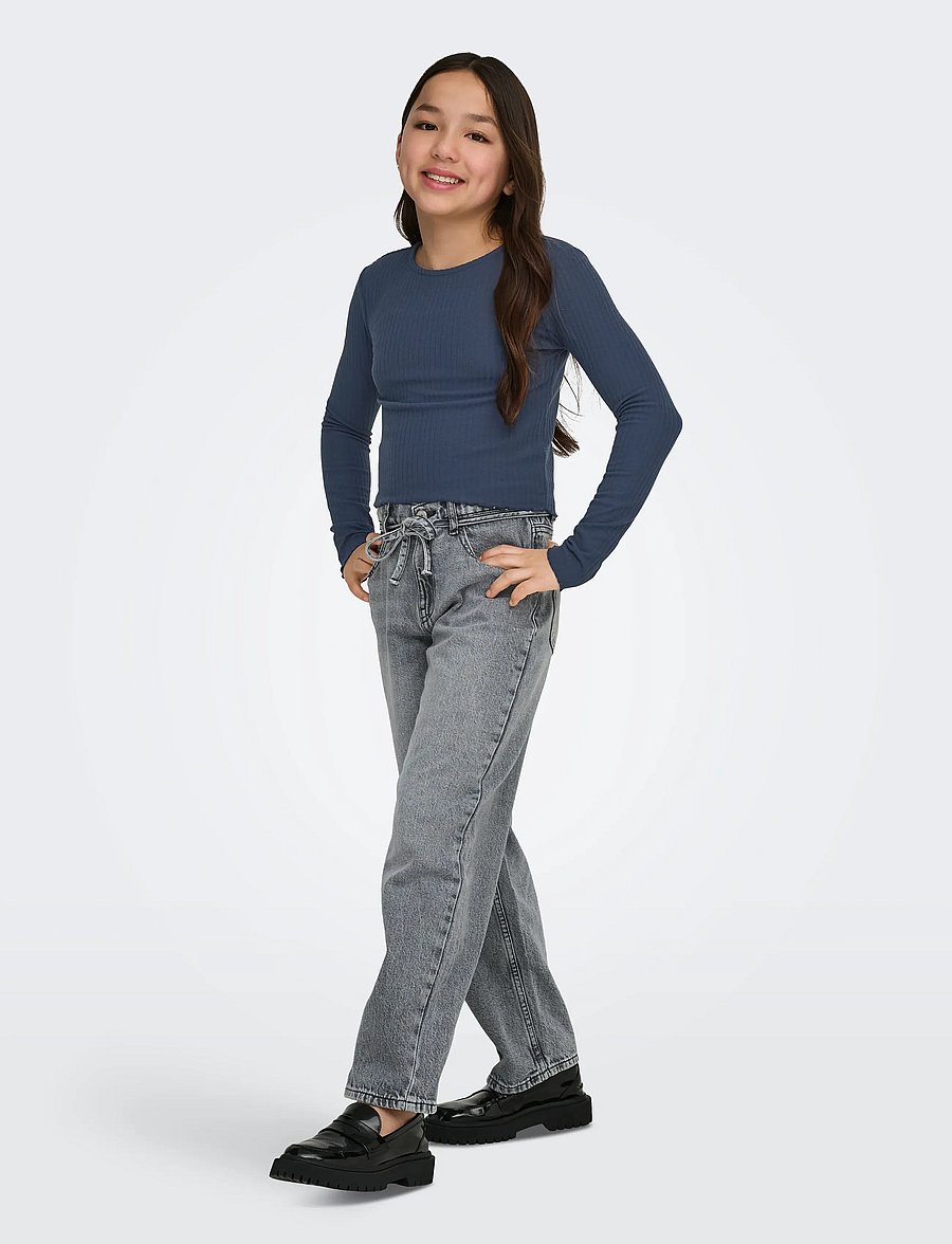Kids Only - KOGNELLA L/S O-NECK TOP JRS NOOS - pikkade varrukatega t-särgid - ombre blue - 5