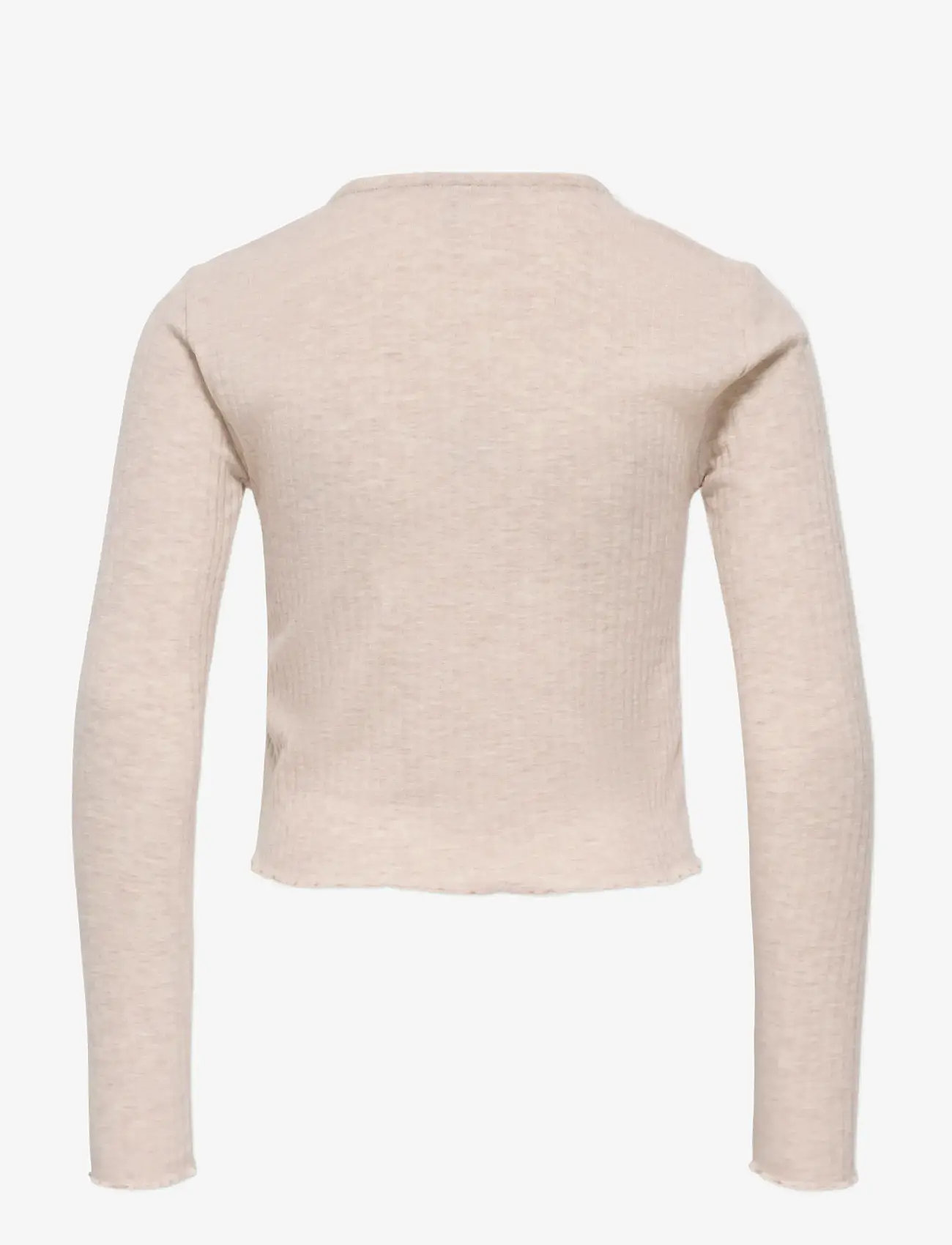 Kids Only - KOGNELLA L/S O-NECK TOP JRS NOOS - langærmede t-shirts - pumice stone - 2