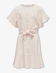 Kids Only - KOGCARO S/S BELT DRESS WVN - short-sleeved casual dresses - soft pink - 0