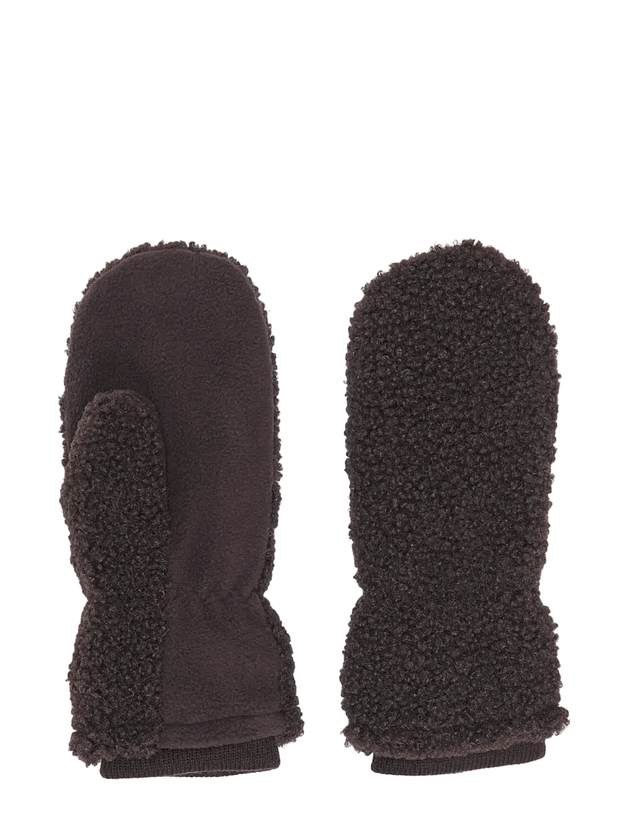 Kids Only - KOGTHEA LIFE TEDDY MITTENS ACC - kindad - coffee bean - 0