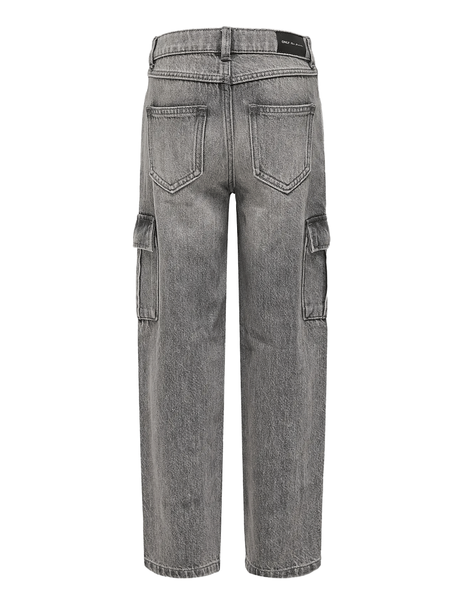 Kids Only - KOGHARMONY WIDE CRGO CARROT AZG414 NOOS - pantalon cargo - dark grey denim - 2